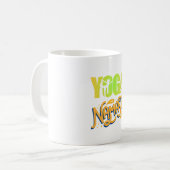 Namaste Moderne Spirituelle Meditation Yoga Kaffeetasse (Vorderseite Links)
