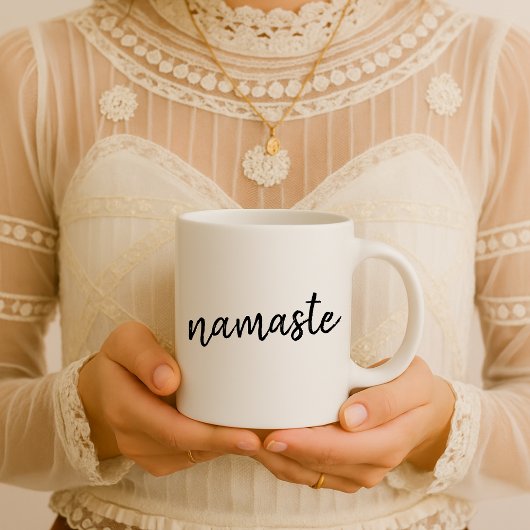 Namaste | Moderne spirituelle Meditation Yoga Kaffeetasse