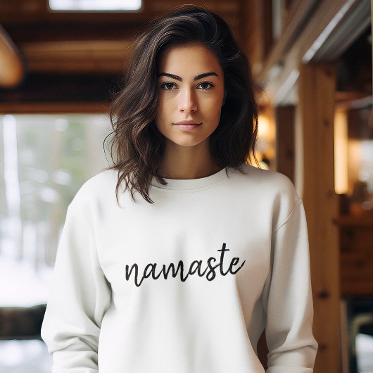 Namaste | Moderne spirituelle Meditation Yoga Sweatshirt