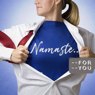 Namaste Moderne spirituelle Meditations-Yoga-T-S T-Shirt