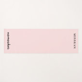 Namaste Moderner Name Pfirsichrosa Meditationsstil Yogamatte (Vorderseite (Horizontal))