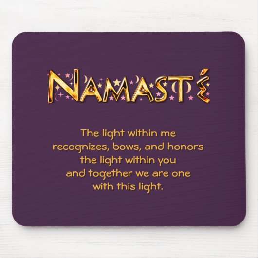 Namasté Mouse Pad Mousepad (Vorne)