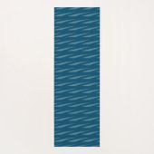 Namaste Muster Fitness Yoga Übung Blue Green Yogamatte (Rückseite)