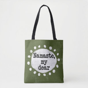 Namaste My Lieber - Green Tote Bag Tasche