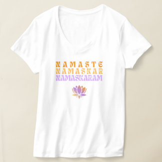 Namaste Namaskar Namaskaram Grafikdesign T-Shirt