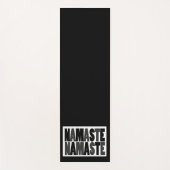 Namaste Namaste Black und White Yogamatte (Vorderseite)