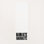 Namaste Namaste Black und White Yogamatte (Rückseite)