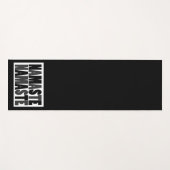 Namaste Namaste Black und White Yogamatte (Vorderseite (Horizontal))