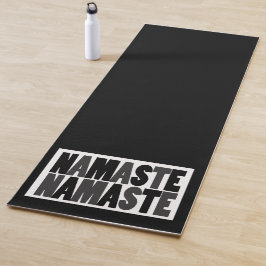 Namaste Namaste Black und White Yogamatte