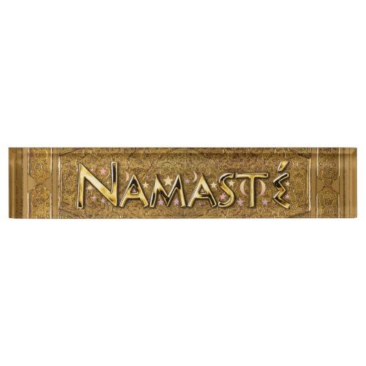 Namaste Namensplakette (Vorderseite)