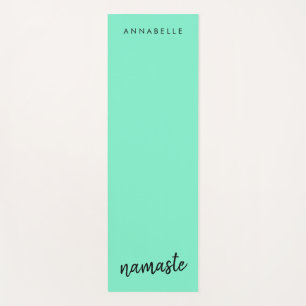Namaste Neo Mint Green Modern Yoga Spiritual Yogamatte