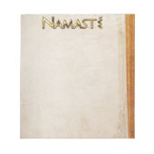 Namasté Notizblock (Vorderseite)