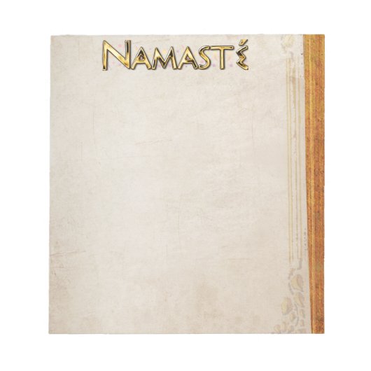 Namasté Notizblock (Vorderseite)