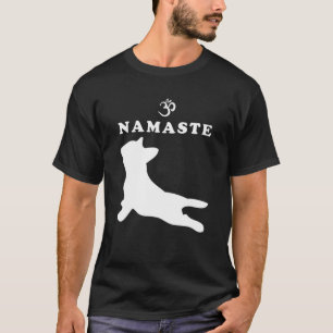 Namaste Om Symbol Französischer Bulldog Funny Yoga T-Shirt