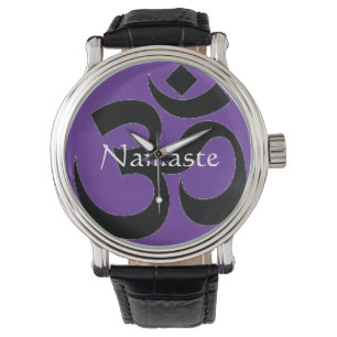 Namaste & Om Symbol Watch Armbanduhr