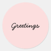 Namaste Peachy Pink Yoga Meditation Sticker (Vorderseite)