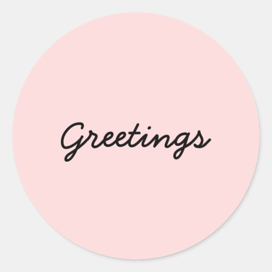 Namaste Peachy Pink Yoga Meditation Sticker (Vorderseite)