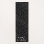 Namaste Personalize Elegante Black Leopard Yoga Ma Yogamatte (Vorderseite)