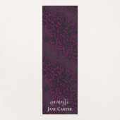 Namaste Personalize Elegantes Rosa Leopard Yogamatte (Vorderseite)