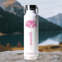 Namaste Pink Lotus Blume Moderner Personalisierter