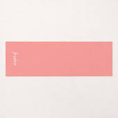 Namaste Pink Petals Lotus Blume Personalisiert Yogamatte (Rückseite (Horizontal))