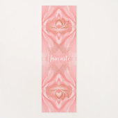 Namaste Pink Petals Lotus Blume Personalisiert Yogamatte (Vorderseite)