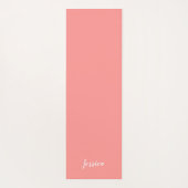 Namaste Pink Petals Lotus Blume Personalisiert Yogamatte (Rückseite)