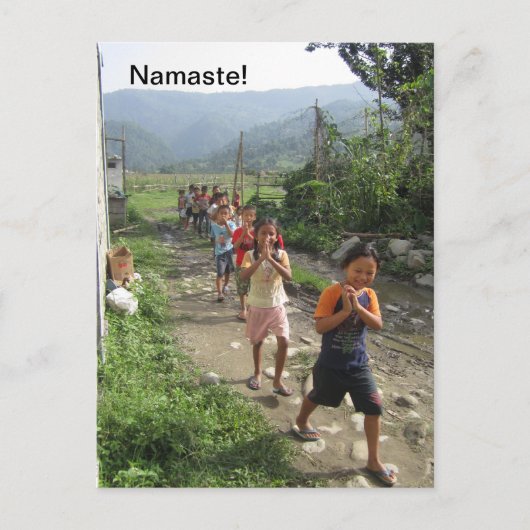 Namaste! Postkarte (Vorderseite)