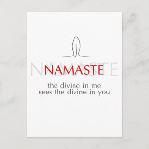 Namaste Postkarte