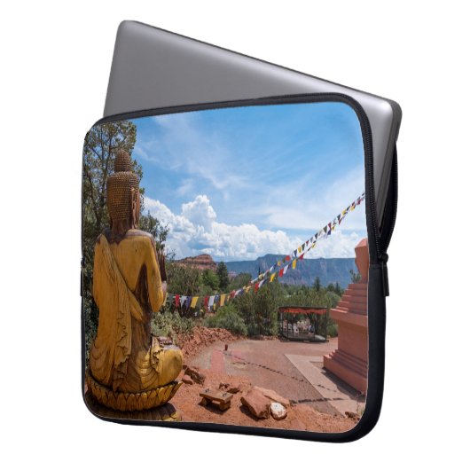 Namaste Prayer Park Laptopschutzhülle (Vorderseite Links)
