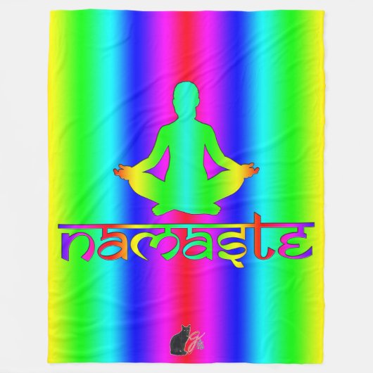 Namaste Rainbow Intentions Fleecedecke (Vorderseite)