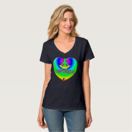 Namaste Rainbow Intentions Herz T - Shirt