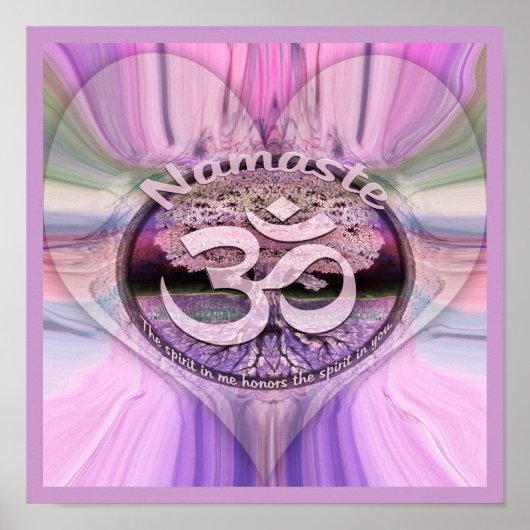 Namaste Rainbow Poster (Vorne)