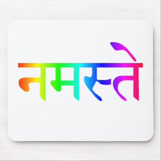 namaste Regenbogen mousepad