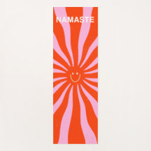 Namaste Retro Sun Abstrakt Orange Pink 