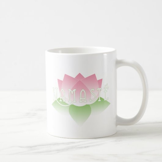 Namaste rosa Lotos-Yoga-Tasse Kaffeetasse (Rechts)
