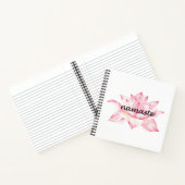 Namaste, rosa Lotus-Blume Notizblock (Innenseite)
