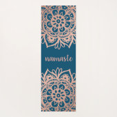 Namaste Rose Gold Mandala Yogamatte (Rückseite)