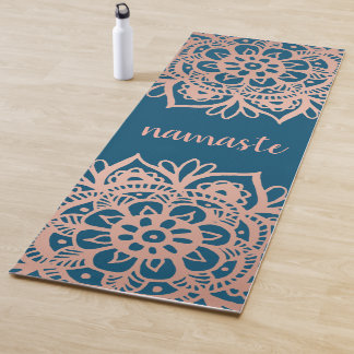 Namaste Rose Gold Mandala Yogamatte