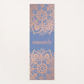 Namaste Rose Gold Mandala Yogamatte (Vorderseite)