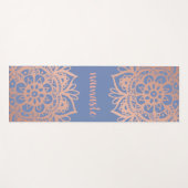 Namaste Rose Gold Mandala Yogamatte (Vorderseite (Horizontal))
