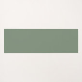 Namaste Sage Green Simple Modern Minimalistisch Yogamatte (Rückseite (Horizontal))