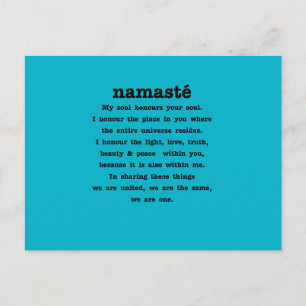 Namaste-Sammlung Postkarte