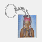 Namaste Schlüsselanhänger (Vorderseite links)