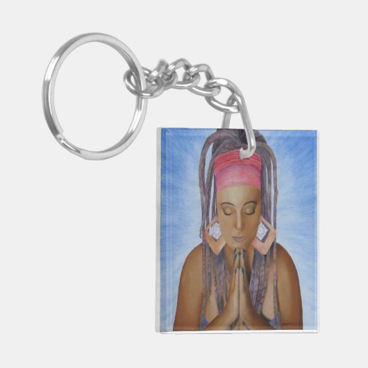 Namaste Schlüsselanhänger (Vorderseite links)