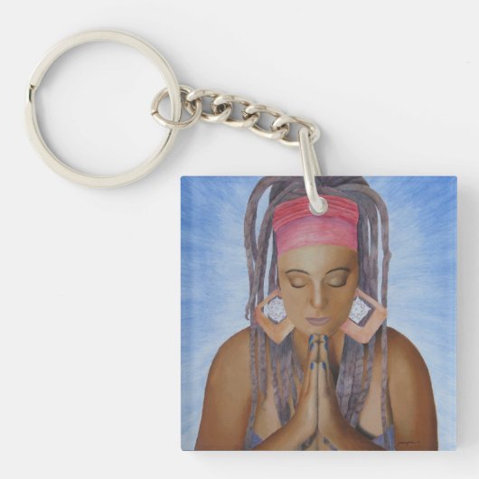 Namaste Schlüsselanhänger (Vorderseite)