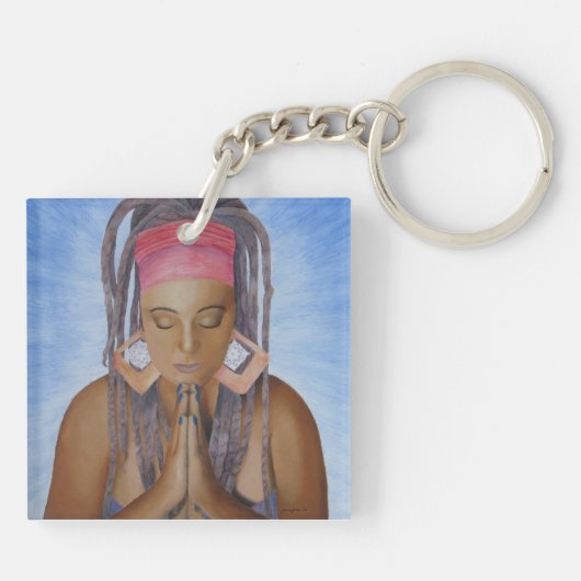 Namaste Schlüsselanhänger (Rückseite)