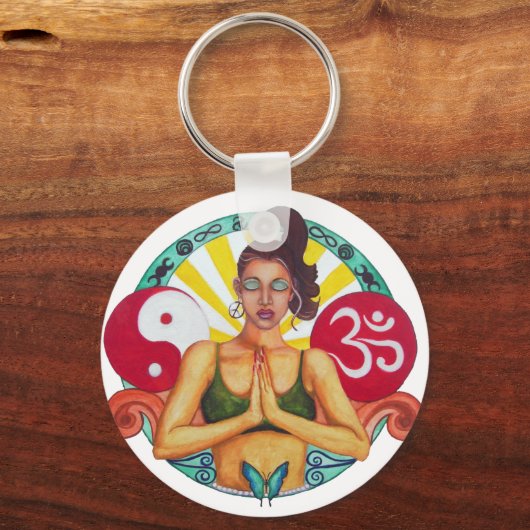 Namaste Schlüsselanhänger (Vorderseite)