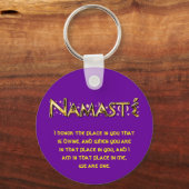 Namasté Schlüsselanhänger (Vorderseite)
