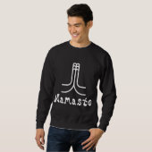 Namaste schwarzer T - Shirt (Vorne ganz)